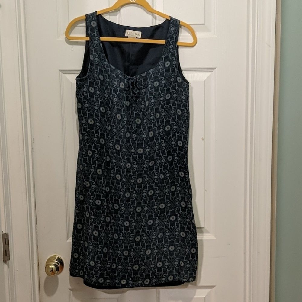Merona 100% silk print dress Sz 14